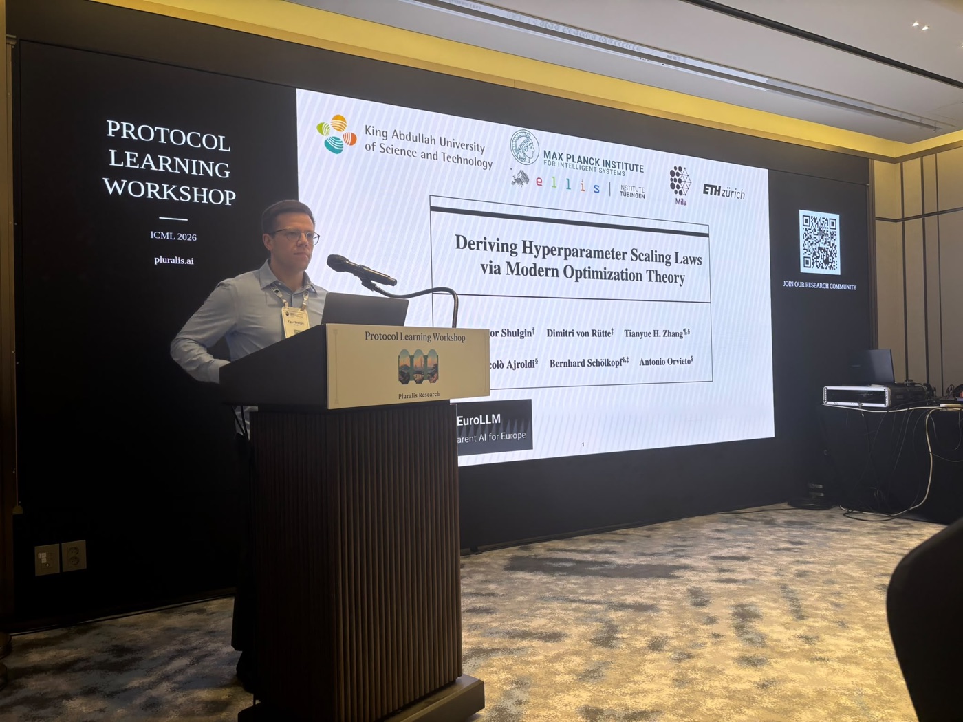 Optimization research talk at the Protocol Learning workshop