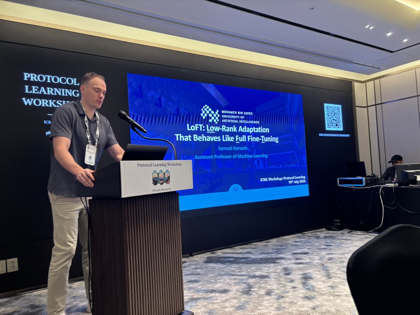 Distributed learning presentation at the Protocol Learning workshop